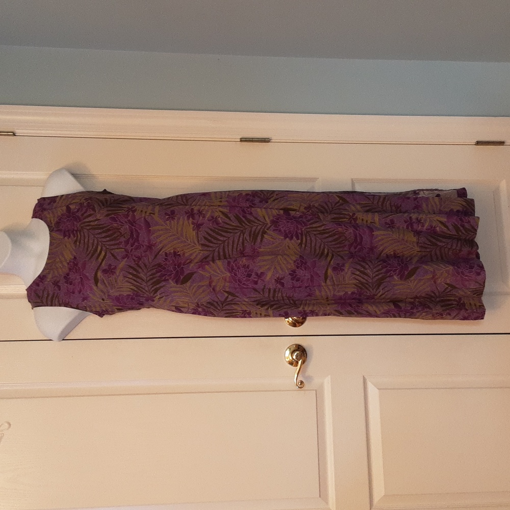 Purple rayon maxi dress